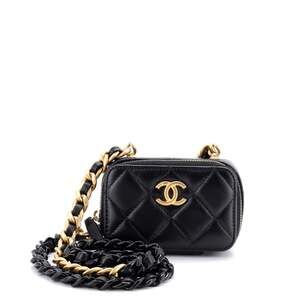 Chanel Lacquered Metal Cc Zip Around #239531C22B